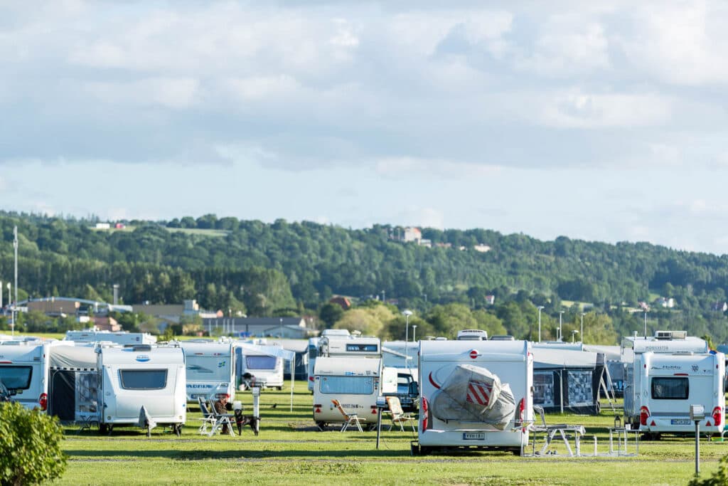 Zeltplätze direkt am Ufer des Vättern-Sees in Gränna.