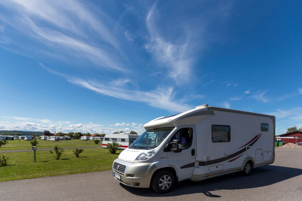 Gränna – Vättern, Campingplatz in Schweden mit Blick auf den Vätternsee.