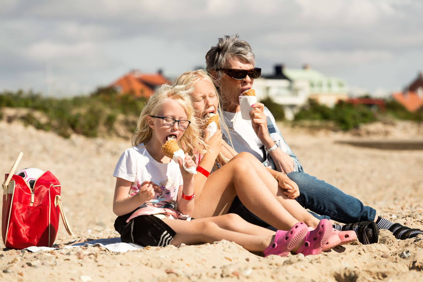 Strand bei Helsingborg Südschweden flach und familienfreundlich
