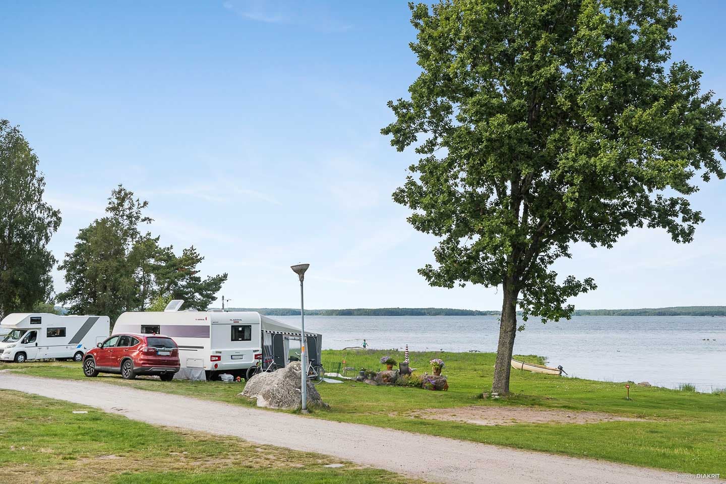 Camping Mariestad: perfekte Stellplätze für Wohnmobil, Wohnwagen und Zelt.