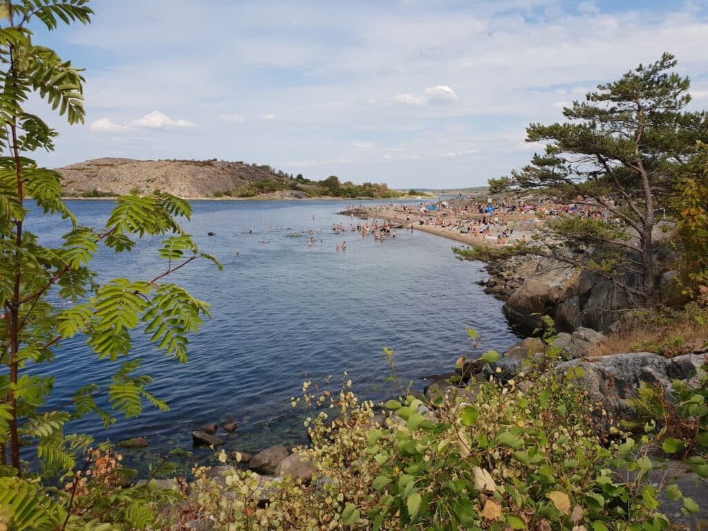 Naturnaher Campingplatz in Göteborg direkt an der Küste.