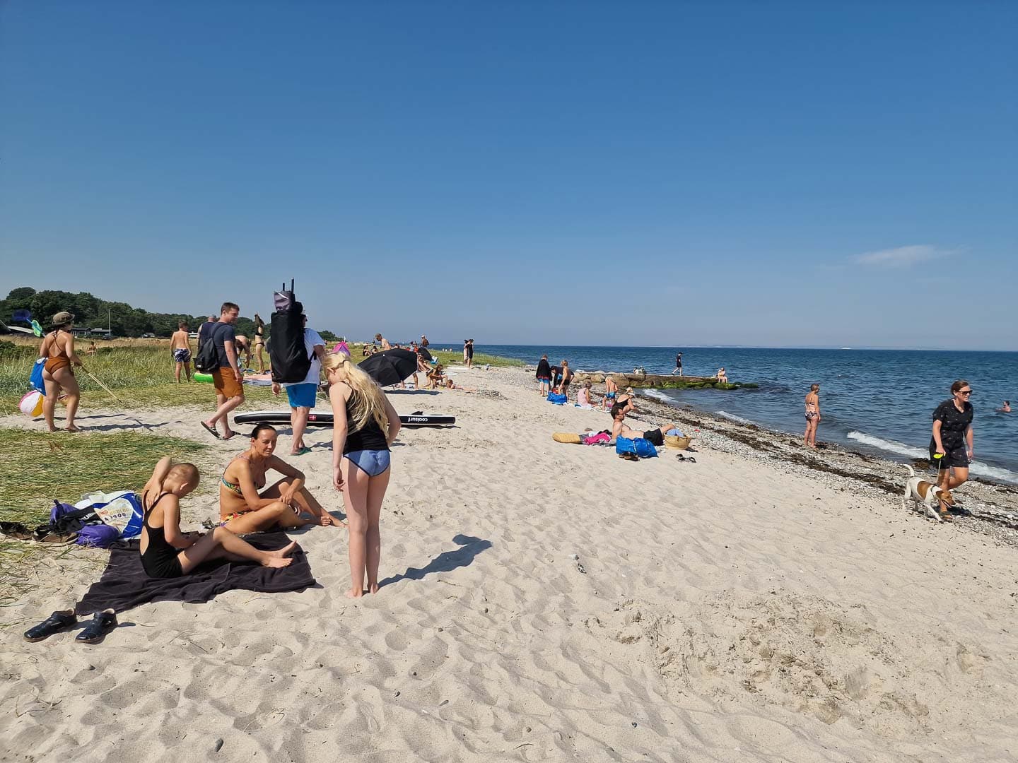Ajstrup Strand Aarhus Dänemark Sandstrand nahe Stadt