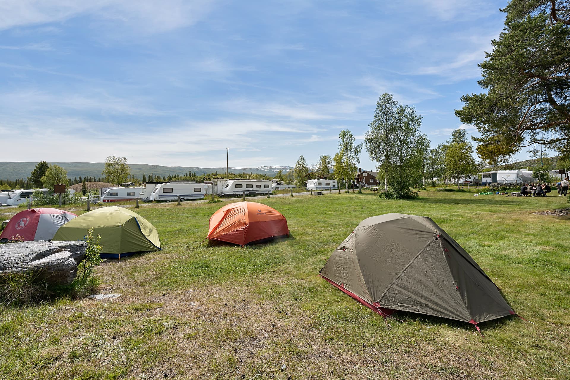 Zeltplatz in Beitostølen in naturnaher Lage mit frischer Bergluft