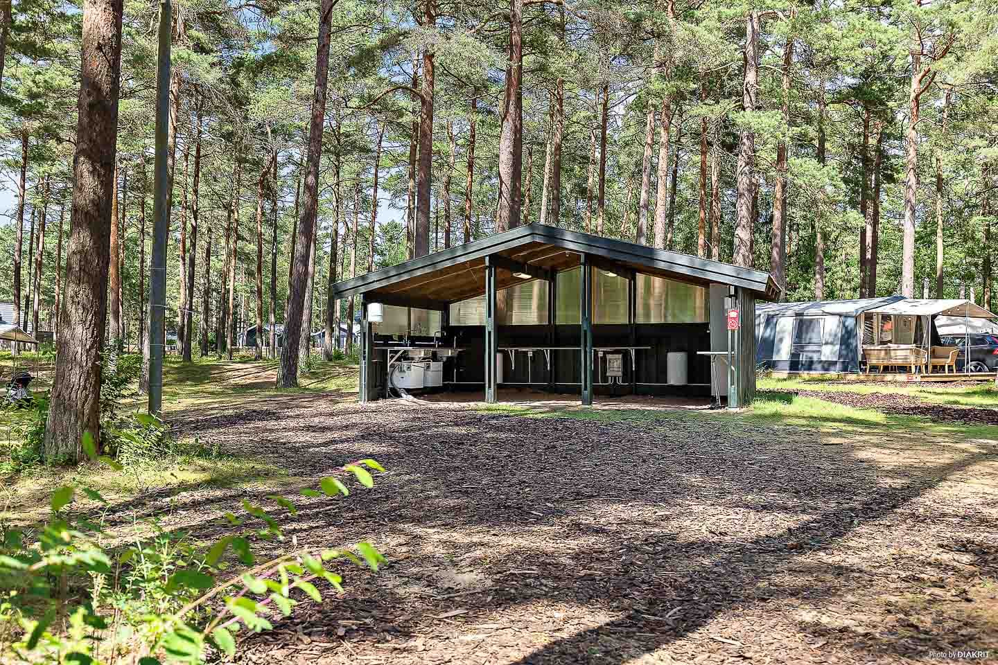 Moderne Sanitäranlagen beim Camping in Åhus