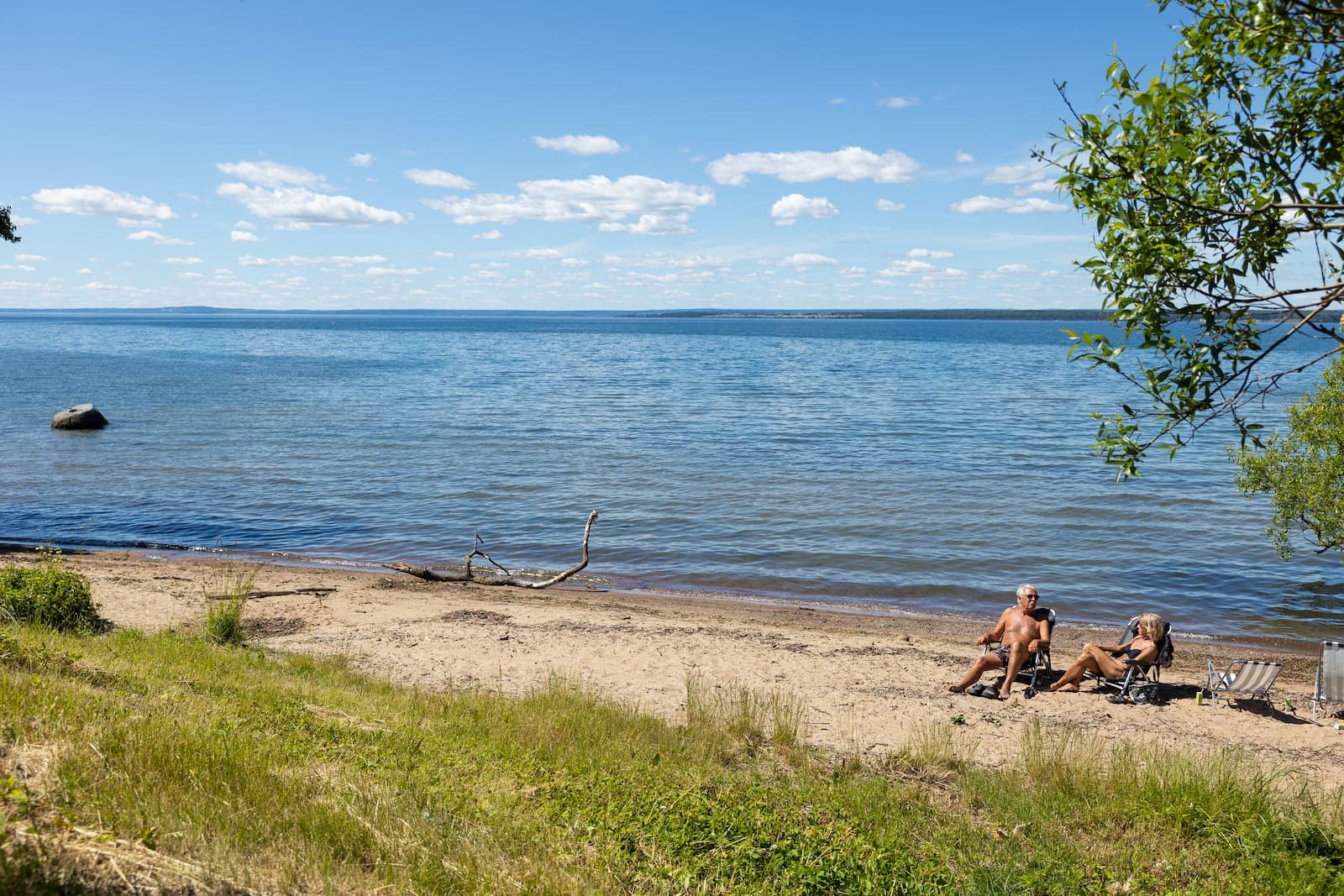Die schönsten Strände in Schweden Gränna Vättern See mit Aussicht