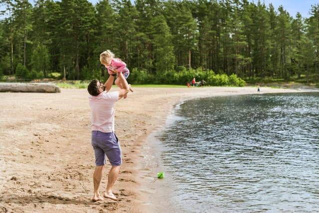 Strand och bad på First Camp Duse Udde - Säffle