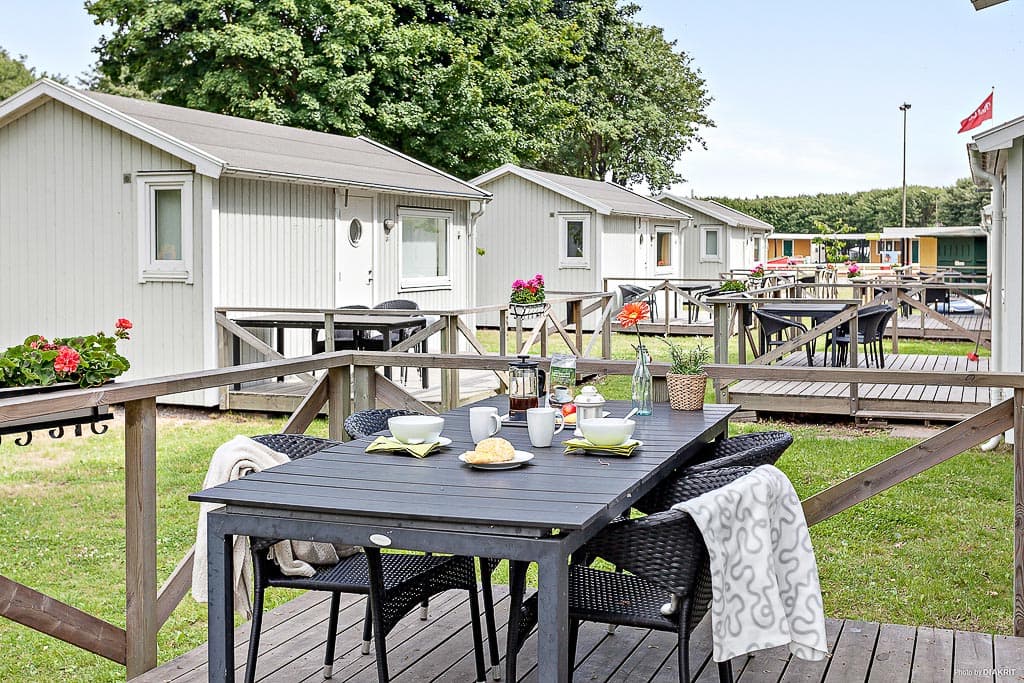 Urlaub am Meer auf Camping Schonen mit Fahrradverleih, Minigolf und Restaurant.