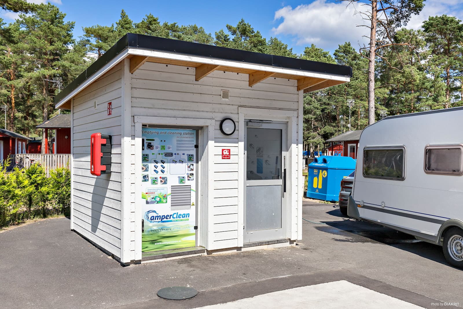 Latrintömning på campingen First Camp Åhus - Kristianstad
