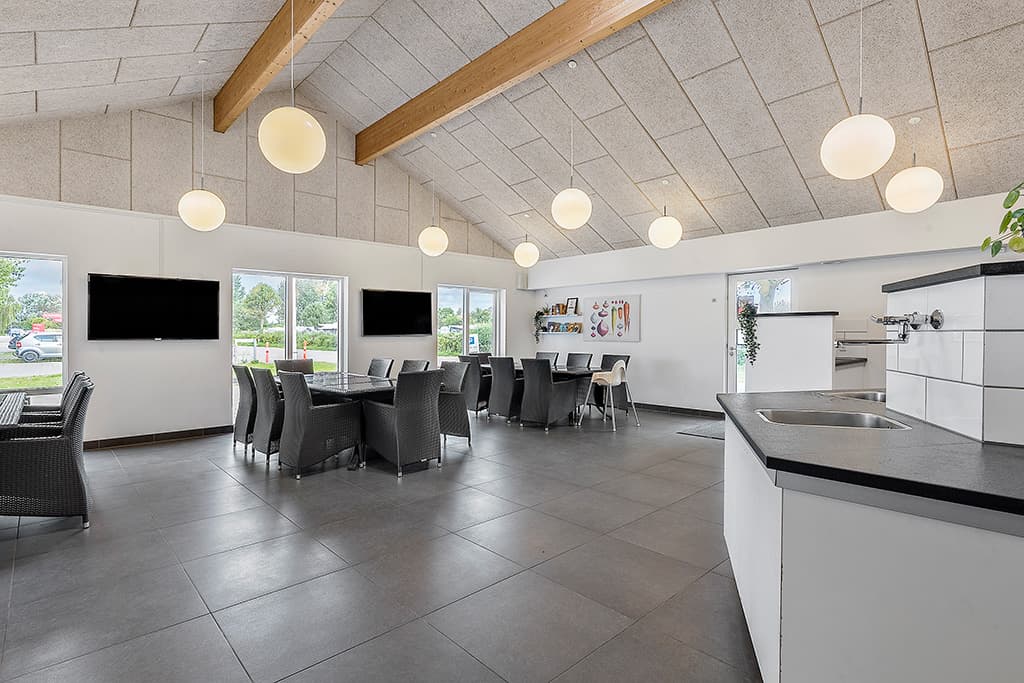 Servicegebäude auf Campingplatz auf Fünen mit hohem Komfort