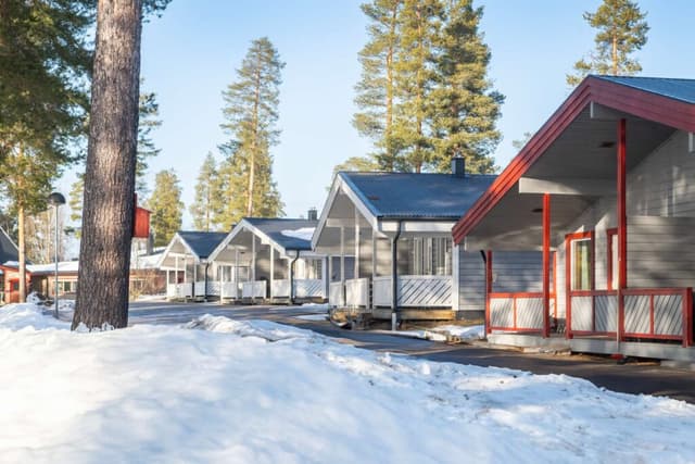 Vinter på campingen First Camp Ansia - Lycksele
