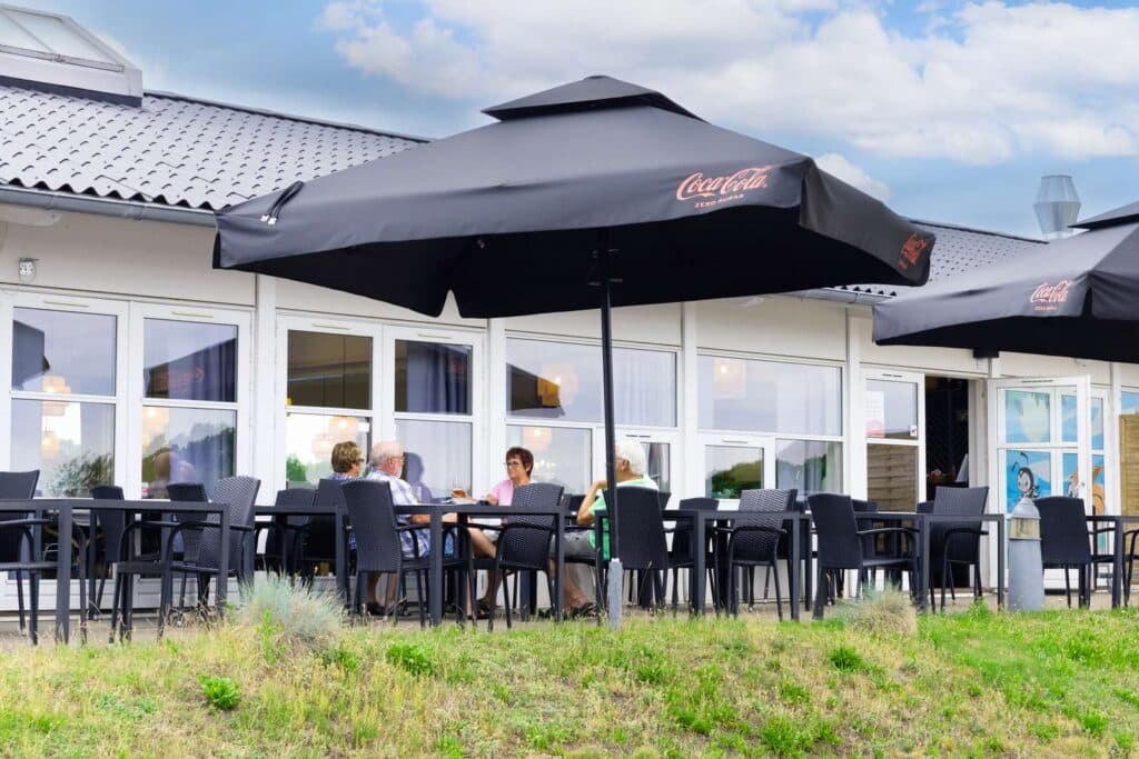 Bistro og butik på First Camp Frigård - Flensborg Fjord