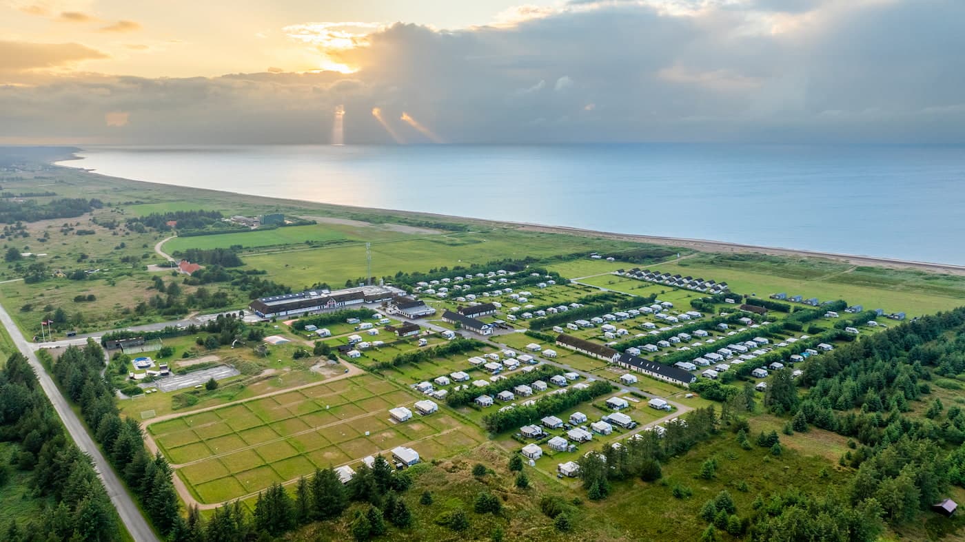 Campingplatz First Camp Klim Strand an der Nordwestküste Dänemarks