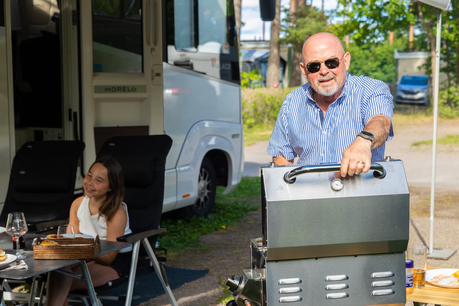Grillkväll på campingen i Linköping, First Camp Glyttinge - Linköping