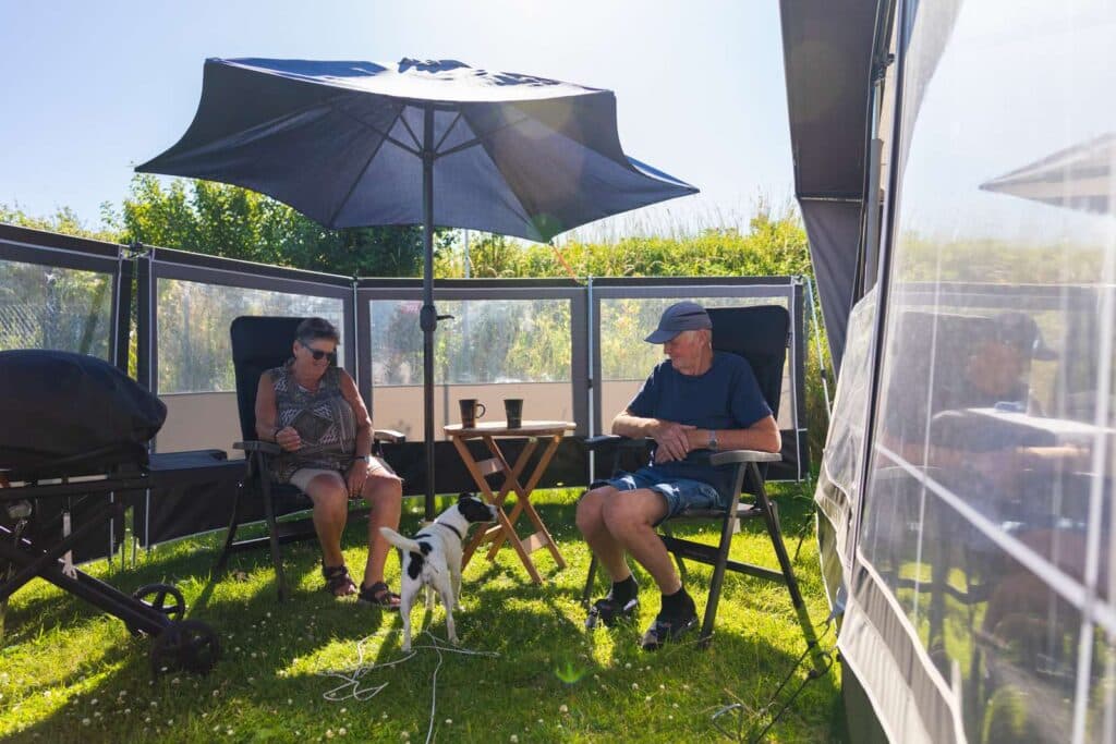 Sæsoncamping med glade gæster på Lakolk Strand – Rømø camping