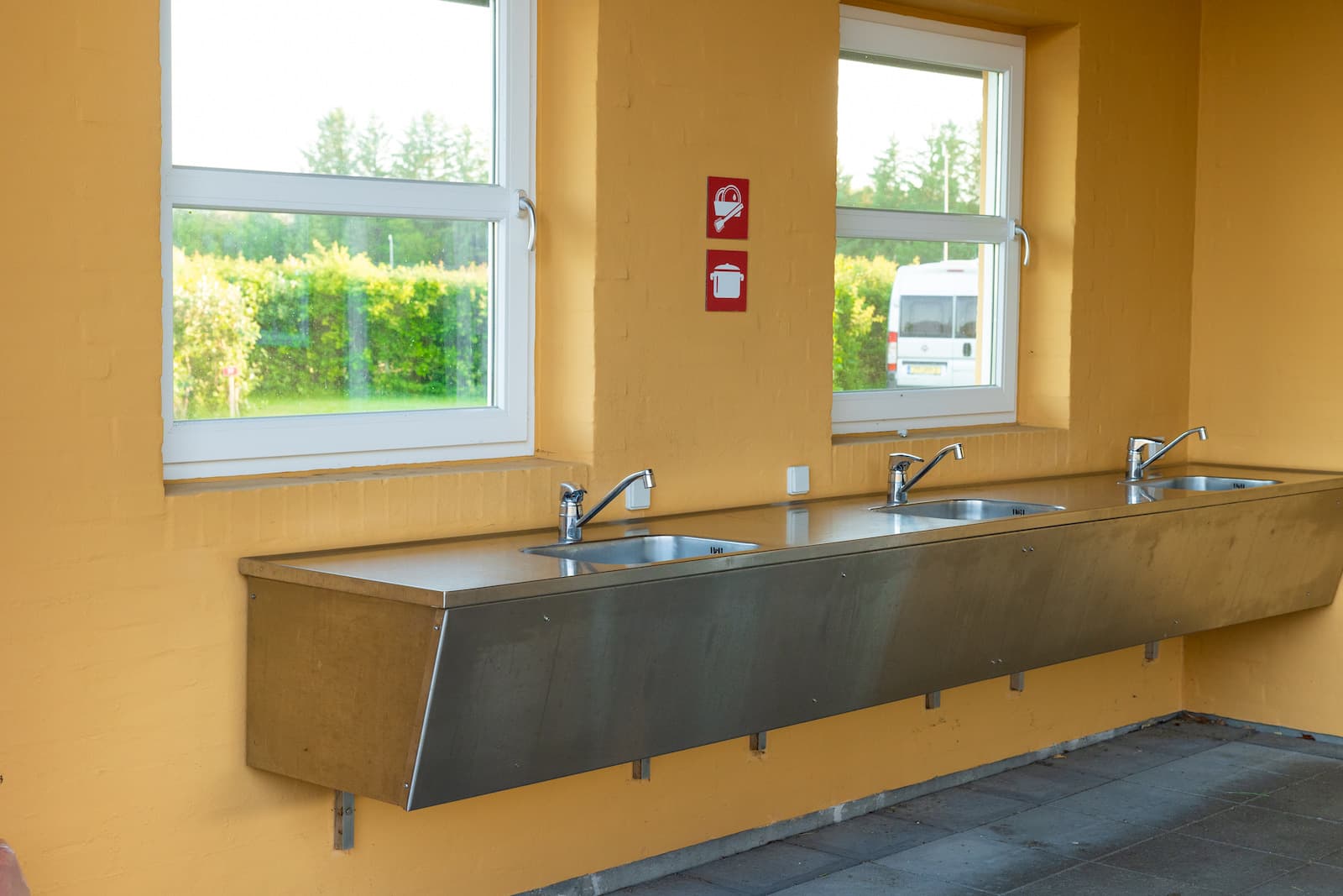 Moderne Sanitäranlagen beim Camping in Skagen