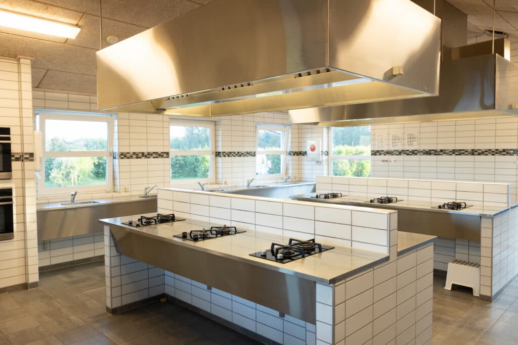 Gut ausgestattete Servicegebäude beim Camping in Skagen