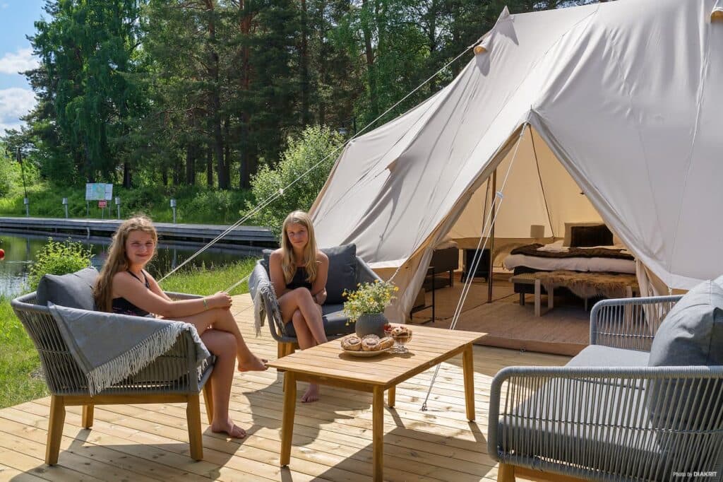 Glamping glampingtält moraparken dalarna