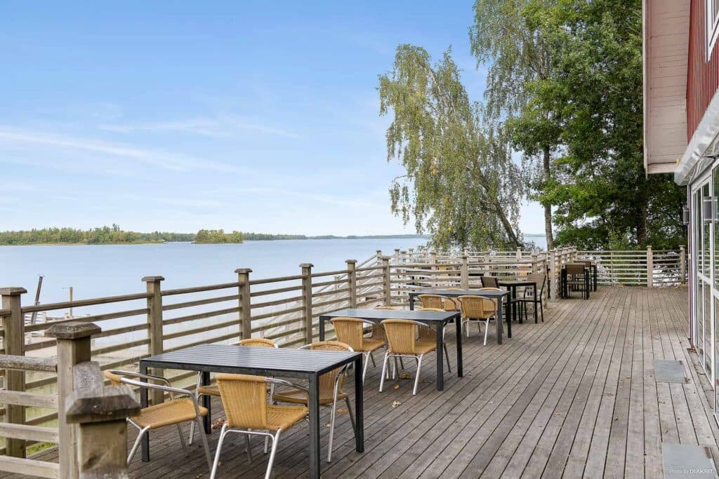 Konferens utomhusplatser terass Sjöstugan - Älmhult