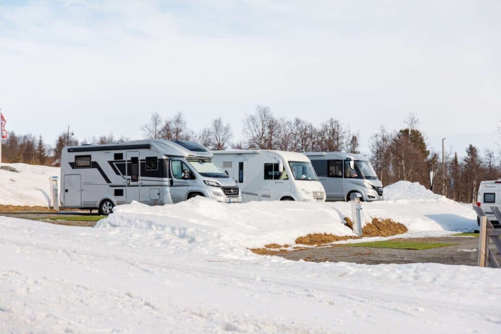 Vinter på campingplassen First Camp Beitostølen - Valdres